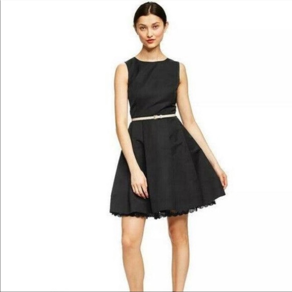 Jason Wu for Target black dress w nude patent belt
